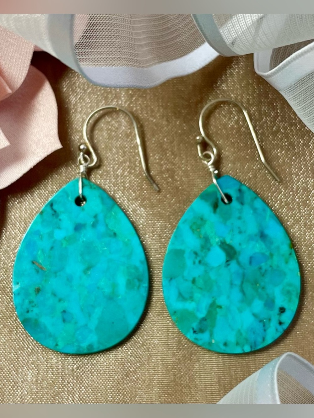 New! Sundance Turquoise Tears Earrings